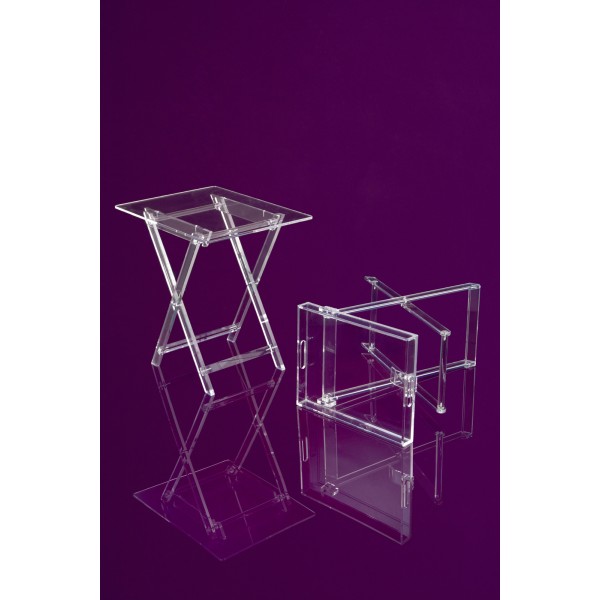 plexiglass Πτυσσόμενο βοηθητικό τραπεζάκι/plexiglass Folding side table ΕΠΙΠΛΑ