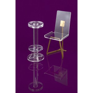 plexiglass σκαμπο και καρέκλα / plexiglass stool and chair